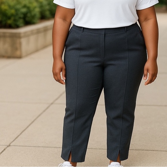 Michael Kors Black Cropped Ankle Pants - Picture 1 of 7